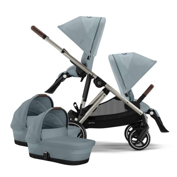 Cybex Gazelle S Tweelingwagen - Stormy Blue Cybex Gazelle S Tweelingwagen - Stormy Blue
