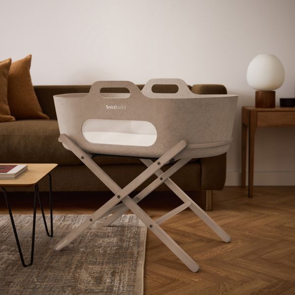 Snuz Baskit Mozesmand met Standaard - Mocha Snuz Baskit Mozesmand met Standaard - Mocha