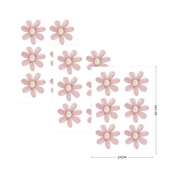 Little Dutch Muurstickers Flowers Fairy Garden - 3x A4 Size Sheets Little Dutch Muurstickers Flowers Fairy Garden - 3x A4 Size Sheets