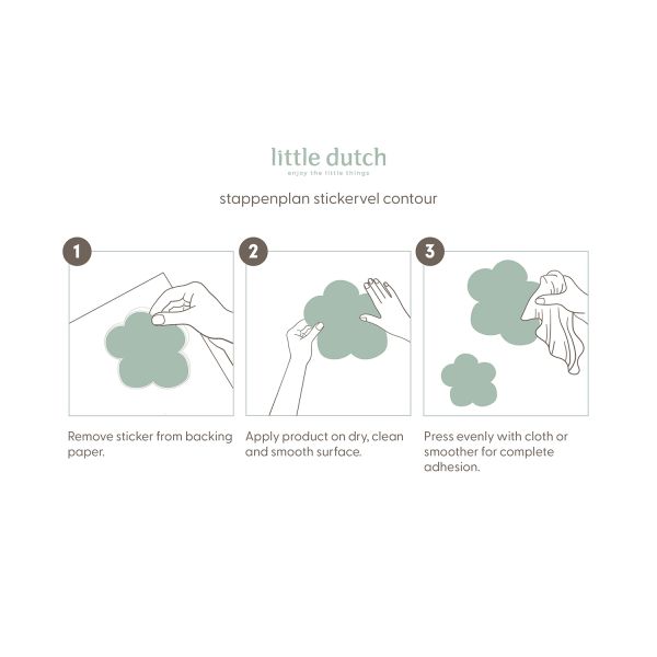 Little Dutch Muurstickers Sweet Dreams 40 x 30,5 cm Little Dutch Muurstickers Sweet Dreams 40 x 30,5 cm