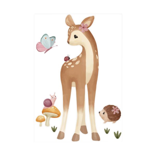 Little Dutch Muurstickers Fairy Garden 55 x 80 cm Little Dutch Muurstickers Fairy Garden 55 x 80 cm