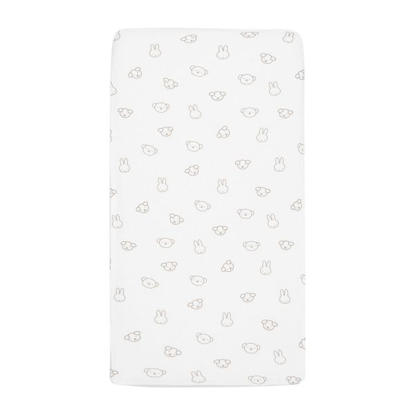 Jollein Hoeslaken Jersey 40/50x80/90cm - Miffy and Friends Jollein Hoeslaken Jersey 40/50x80/90cm - Miffy and Friends