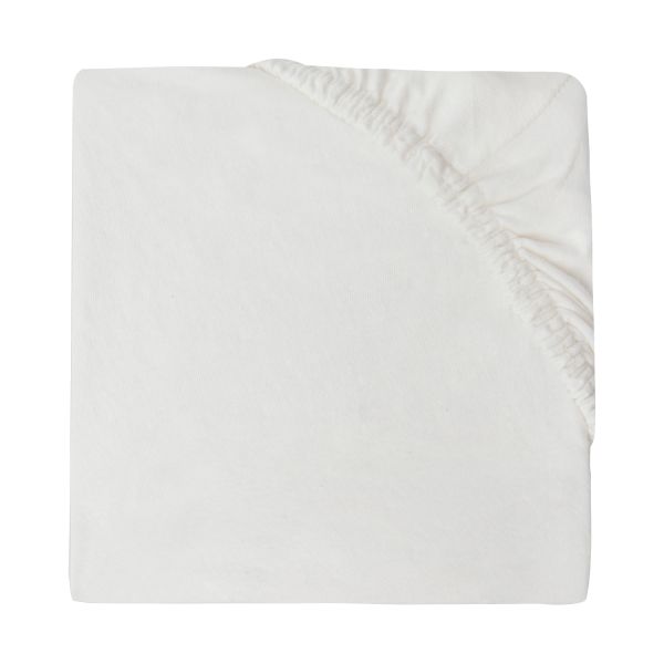 Jollein Juniorhoeslaken Jersey 70 x 140/150 cm Ivory