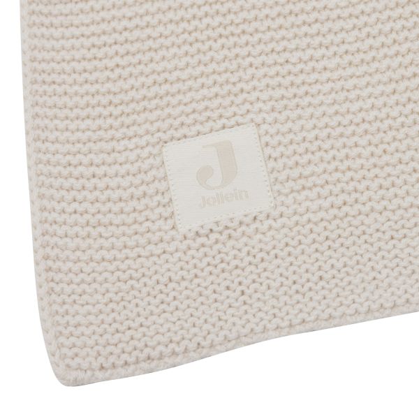 Jollein Deken Wieg - Basic Knit - 75 x 100 cm - Oatmeal Jollein Deken Wieg - Basic Knit - 75 x 100 cm - Oatmeal