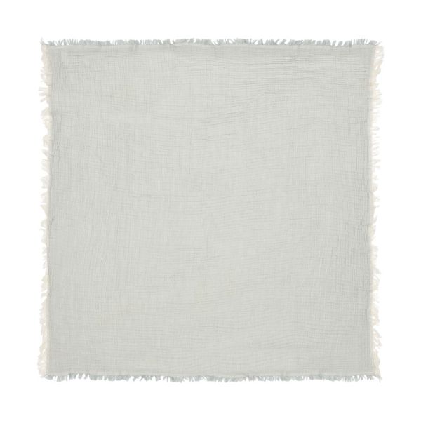 Jollein Deken Ledikant - 120 x 120 cm Fringe Stripe Sea Green/Ivory GOTS Jollein Deken Ledikant - 120 x 120 cm Fringe Stripe Sea Green/Ivory GOTS