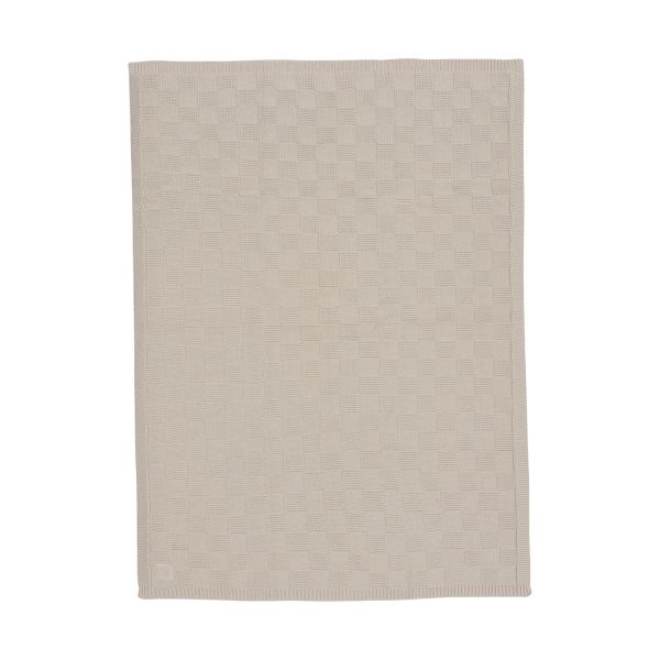 Jollein Deken Ledikant - Box Knit - 100 x 150 cm - Warm Sand