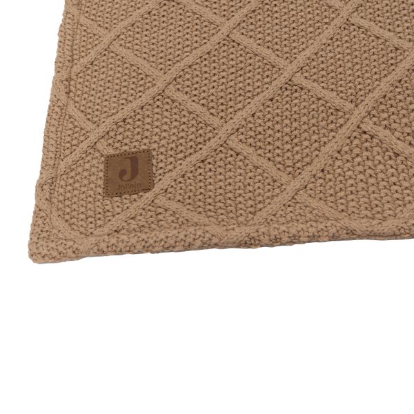 Jollein Check Knit Wiegdeken - 75 x 100 cm - Biscuit / Teddy Fleece Jollein Check Knit Wiegdeken - 75 x 100 cm - Biscuit / Teddy Fleece