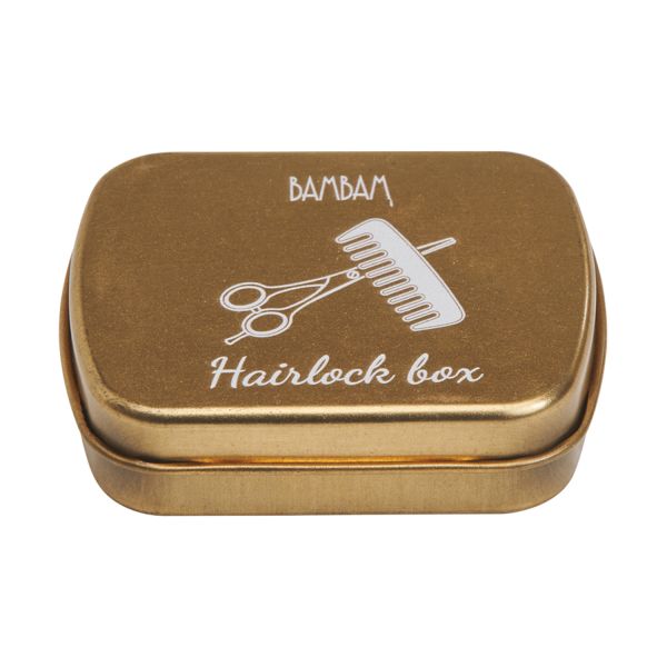 BamBam Haarlokdoosje Gold 6 cm