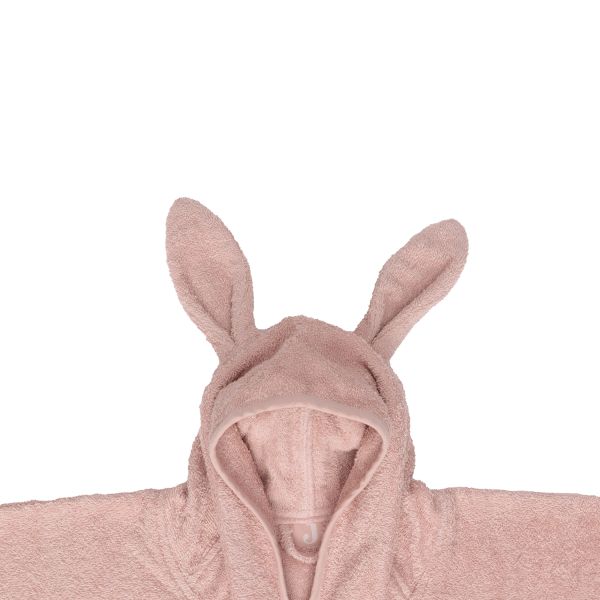 Jollein Badponcho Oortjes - Badstof - Wild Rose