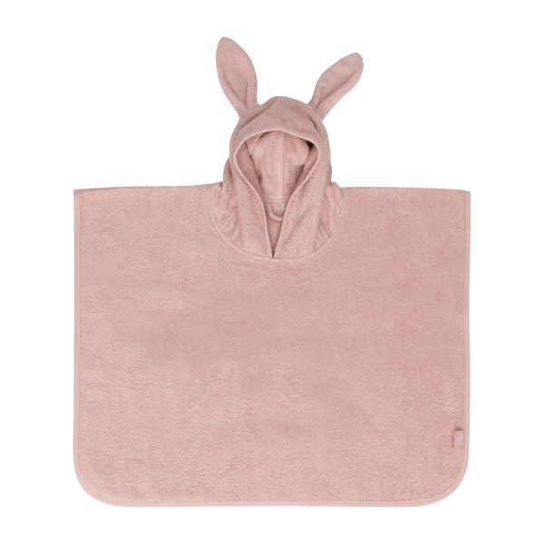 Jollein Badponcho Oortjes - Badstof - Wild Rose