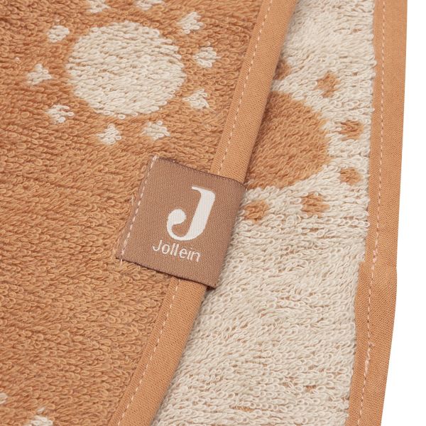 Jollein Jacquard Badponcho - 2-zijdig - Badstof - Sun Jollein Jacquard Badponcho - 2-zijdig - Badstof - Sun