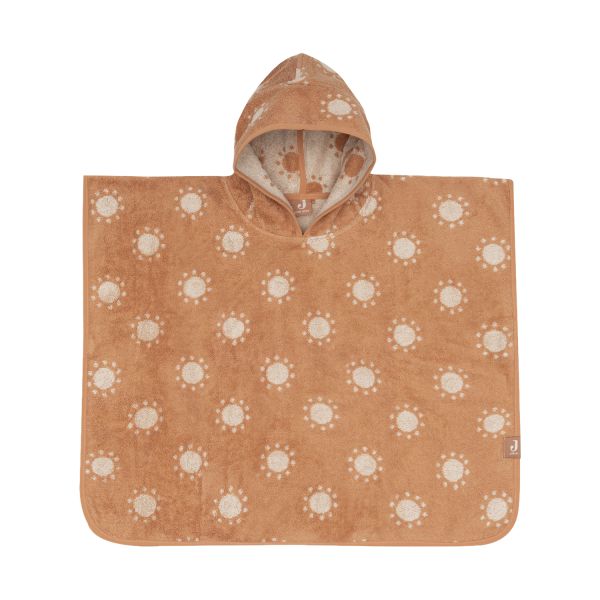 Jollein Jacquard Badponcho - 2-zijdig - Badstof - Sun Jollein Jacquard Badponcho - 2-zijdig - Badstof - Sun