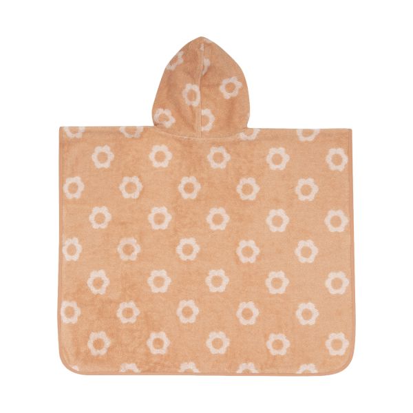 Jollein Jacquard Badponcho - 2-zijdig - Badstof - Flower Jollein Jacquard Badponcho - 2-zijdig - Badstof - Flower