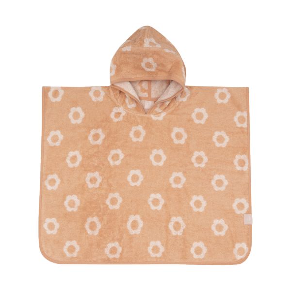 Jollein Jacquard Badponcho - 2-zijdig - Badstof - Flower Jollein Jacquard Badponcho - 2-zijdig - Badstof - Flower
