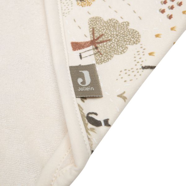 Jollein Badcape Print - Badstof - 75x75 cm - Tiny Park Jollein Badcape Print - Badstof - 75x75 cm - Tiny Park