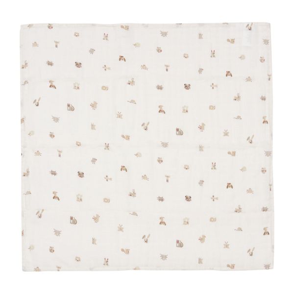 Jollein Hydrofiele Doek Small 70x70 cm - Animal Friends – 3 Stuks