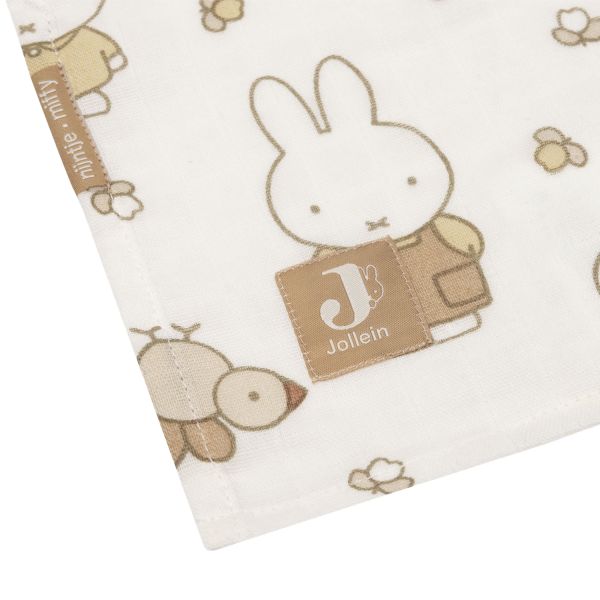 Jollein Hydrofiele Doeken - 2 Stuks - 115 x 115 cm - Miffy Family Farm Jollein Hydrofiele Doeken - 2 Stuks - 115 x 115 cm - Miffy Family Farm