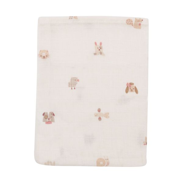 Jollein Hydrofiel Washandje - Animal Friends - 15x20 cm - 3 Stuks Jollein Hydrofiel Washandje - Animal Friends - 15x20 cm - 3 Stuks