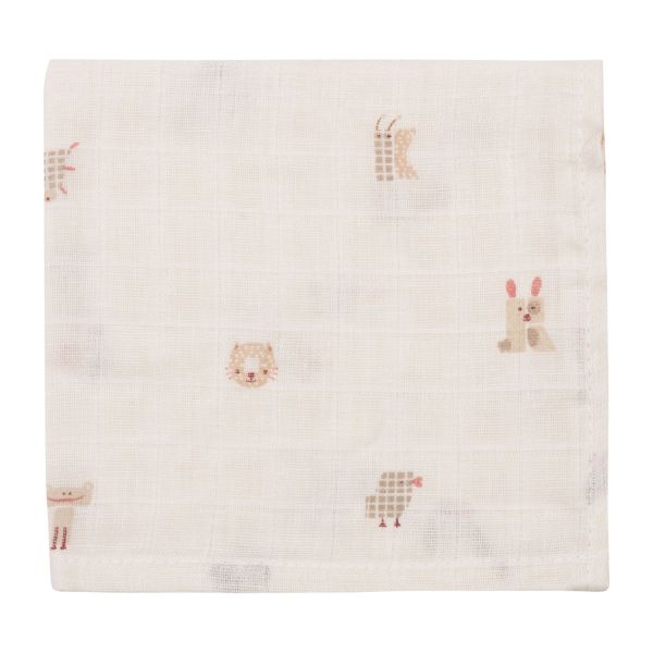 Jollein Hydrofiel Monddoekje - Animal Friends - 31x31 cm - 3 Stuks Jollein Hydrofiel Monddoekje - Animal Friends - 31x31 cm - 3 Stuks