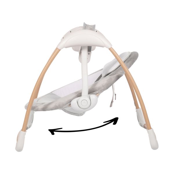 Bo Jungle B-Portable Swing Dolphy Wood Pure White Bo Jungle B-Portable Swing Dolphy Wood Pure White