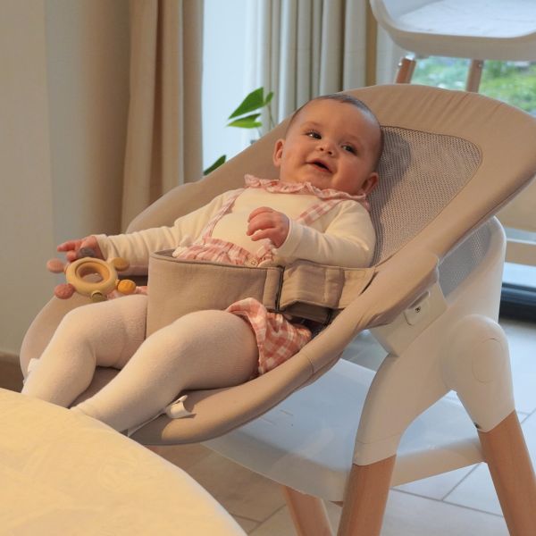 Bo jungle Grow With Me Bouncer - Pure White Bo jungle Grow With Me Bouncer - Pure White
