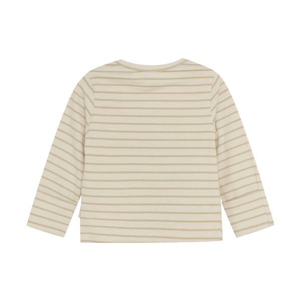 Noppies Nev Shirt met Lange Mouwen - Stripe - Maat 62 - Offwhite Noppies Nev Shirt met Lange Mouwen - Stripe - Maat 62 - Offwhite