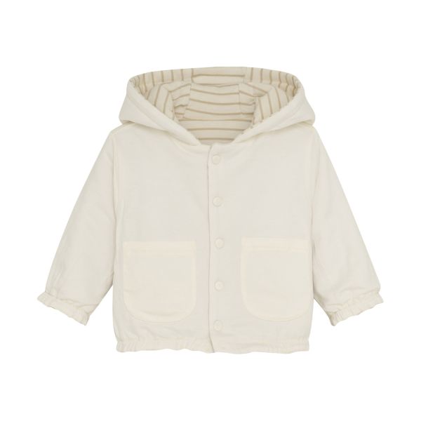 Noppies Neddie Jasje - Stripe - Maat 50 - Offwhite Noppies Neddie Jasje - Stripe - Maat 50 - Offwhite
