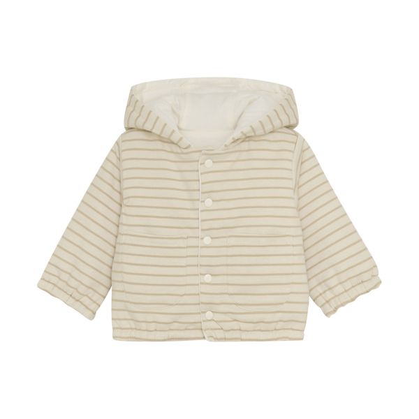 Noppies Neddie Jasje - Stripe - Maat 50 - Offwhite Noppies Neddie Jasje - Stripe - Maat 50 - Offwhite
