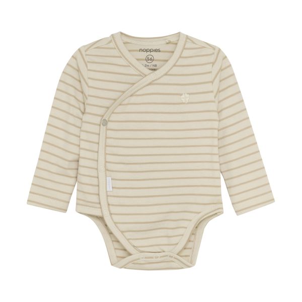 Noppies Navi Romper - Stripe - Maat 44 - Offwhite Noppies Navi Romper - Stripe - Maat 44 - Offwhite