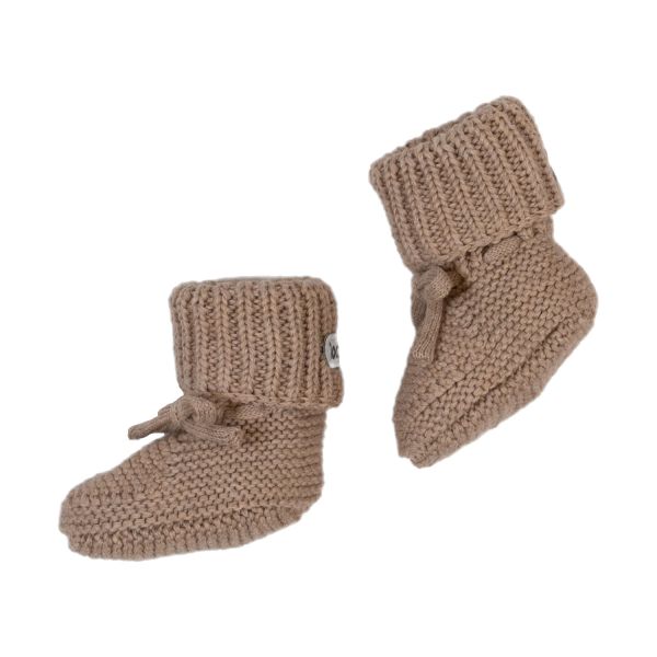 Lodger Slipper Knit Beige 0-6mnd Lodger Slipper Knit Beige 0-6mnd