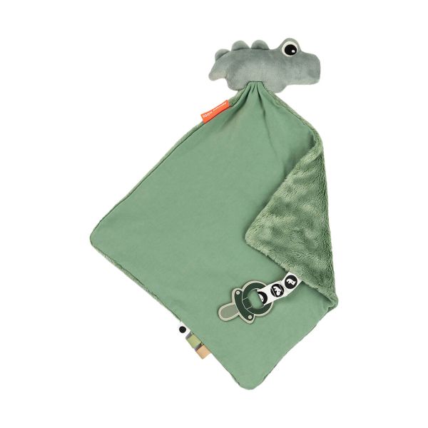 Done By Deer Croco Knuffeldoekje - Green Done By Deer Croco Knuffeldoekje - Green