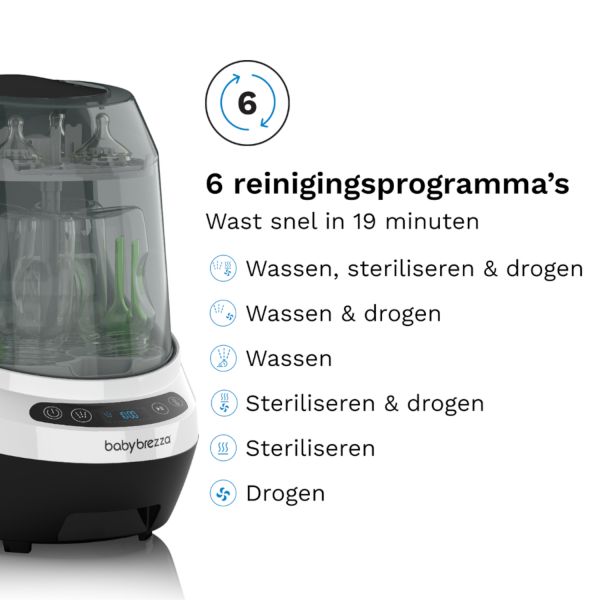 Baby Brezza Bottle Washer Pro - Black / White Baby Brezza Bottle Washer Pro - Black / White