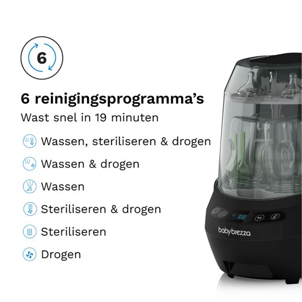 Baby Brezza Bottle Washer Pro - All Black