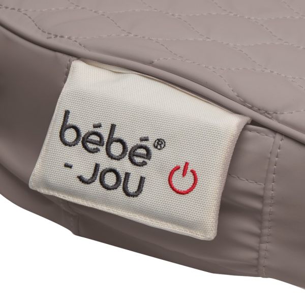 Bebe-Jou Quilted Aankleedkussen Waves - Verwarmd - 74 x 44,5 cm - Chalk Brown Bebe-Jou Quilted Aankleedkussen Waves - Verwarmd - 74 x 44,5 cm - Chalk Brown
