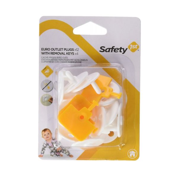 Safety 1st Stopcontactbeveiliger Met Gele Sleutel (12 stuks) Safety 1st Stopcontactbeveiliger Met Gele Sleutel (12 stuks)