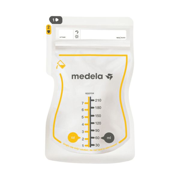 Medela Moedermelkbewaarzakjes Met Schenktuit 210ml 50st Medela Moedermelkbewaarzakjes Met Schenktuit 210ml 50st