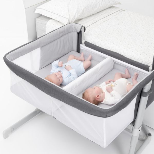 Chicco Next2Me Twins Co-sleeper - Magnet Grey Chicco Next2Me Twins Co-sleeper - Magnet Grey