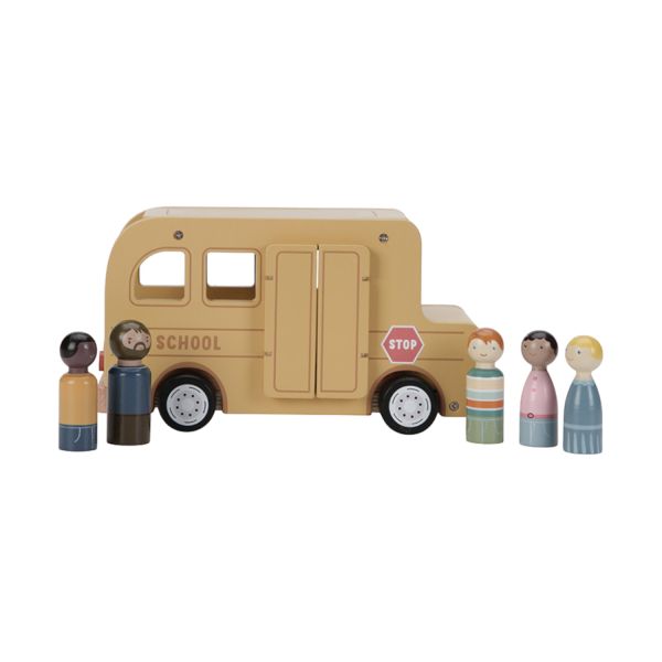 Little Dutch Schoolbus met poppetjes FSC Little Dutch Schoolbus met poppetjes FSC