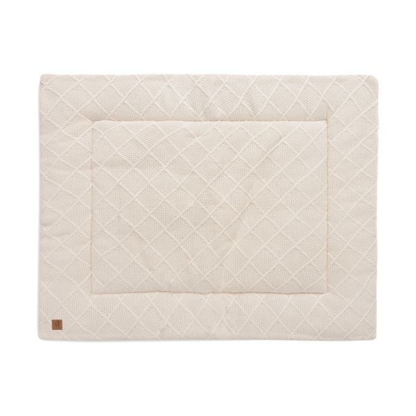 Jollein Check Knit Boxkleed - 75x95cm - Oatmeal Jollein Check Knit Boxkleed - 75x95cm - Oatmeal