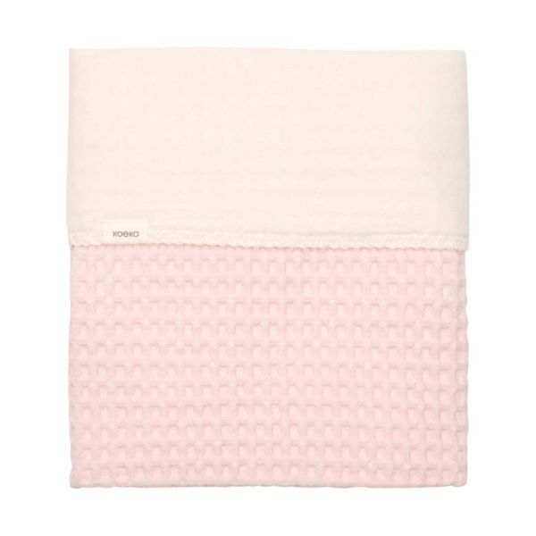 Koeka Amsterdam Wafel Wiegdeken - Maat 100 x 75 - Cotton Fleece - Candy 