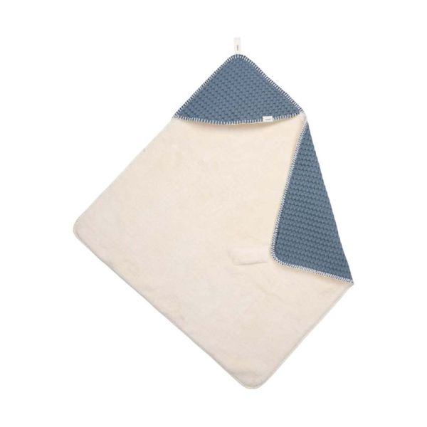 Koeka Oslo Omslagdoek - Maat 100 x 100 - Wafel/Teddy - Bluestone 