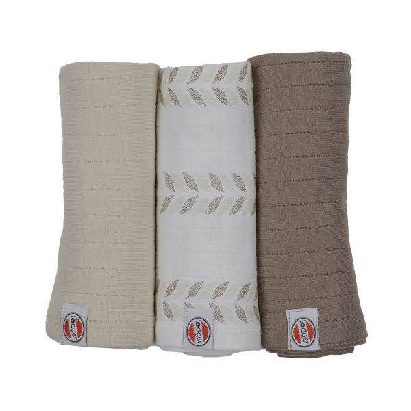 Lodger Swaddler Solid Matcha Birch 3-Pack 70x70 Lodger Swaddler Solid Matcha Birch 3-Pack 70x70