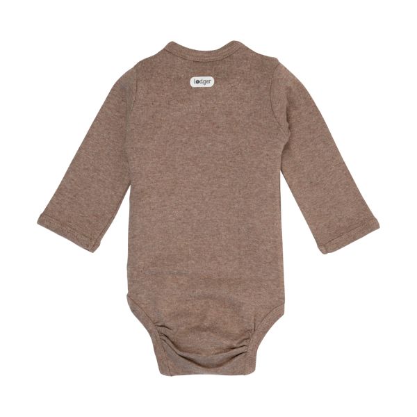 Lodger Melange Romper Lange Mouwen - Maat 50 - Buffalo Lodger Melange Romper Lange Mouwen - Maat 50 - Buffalo