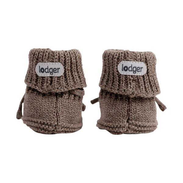 Lodger Slofjes Gebreid Met Kabel - 0-6 mnd - Buffalo 