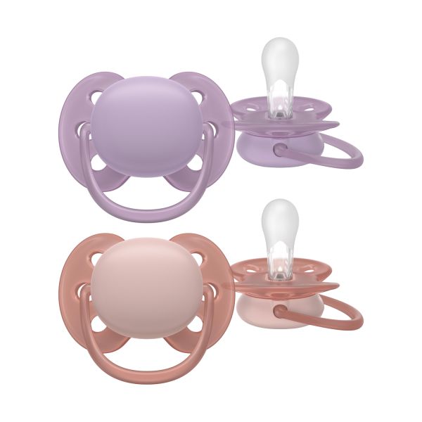 Philips Avent Ultra Soft Fopspeen - 6-18 Mnd - 2 Stuks - Plant-based Philips Avent Ultra Soft Fopspeen - 6-18 Mnd - 2 Stuks - Plant-based
