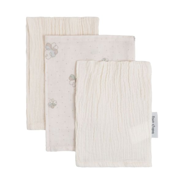 Baby's Only Tender Washandje - 3-Pack - Linen / Clover