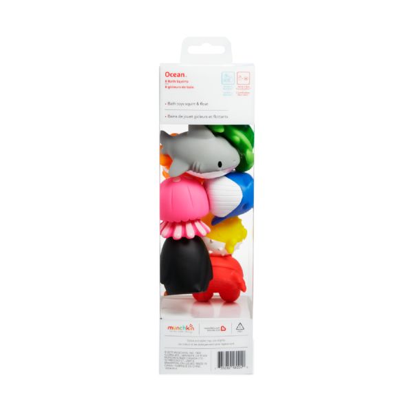 Munchkin Squirtin Ocean Buddies 8 Stuks