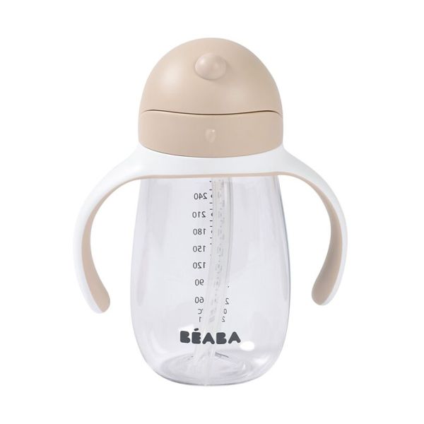 Beaba Drinkbeker Met Rietje - 300 ml - Clay Beaba Drinkbeker Met Rietje - 300 ml - Clay