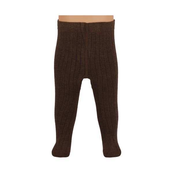 Apollo Rib Cotton Maillot - Maat 56/62 - Dark Brown Melange