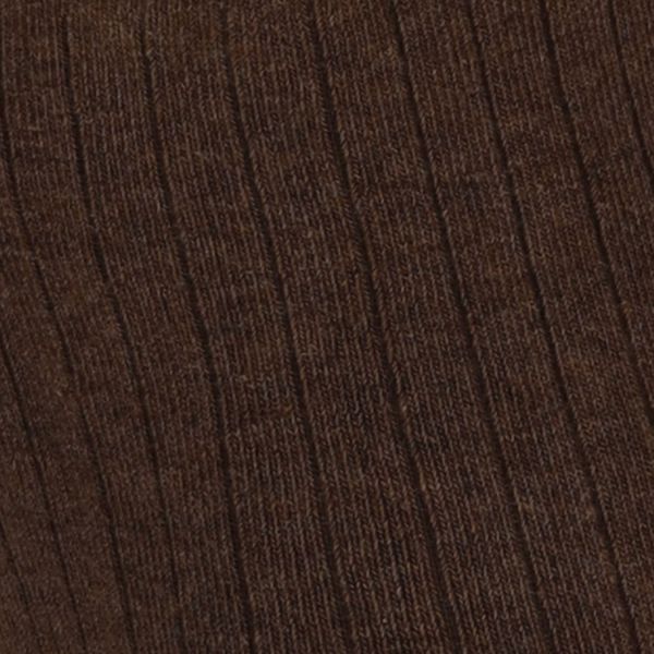 Apollo Rib Cotton Maillot - Maat 56/62 - Dark Brown Melange